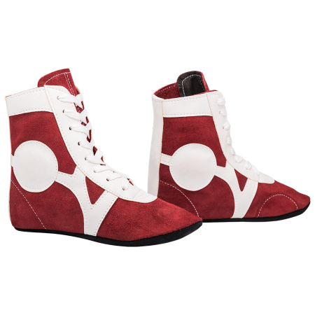Купить Обувь для самбо RS001/2, замша, красный Rusco в Карабулаке 