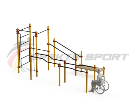 Купить Спортивный комплекс для инвалидов-колясочников WRK-D16_76mm в Карабулаке 