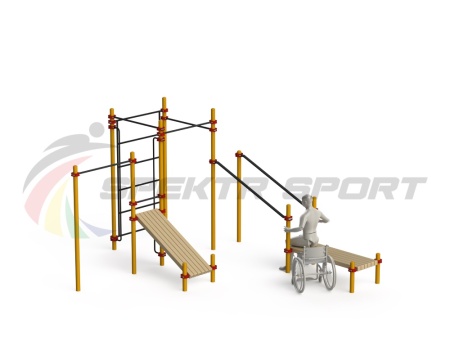 Купить Спортивный комплекс для инвалидов-колясочников WRK-D20_76mm в Карабулаке 